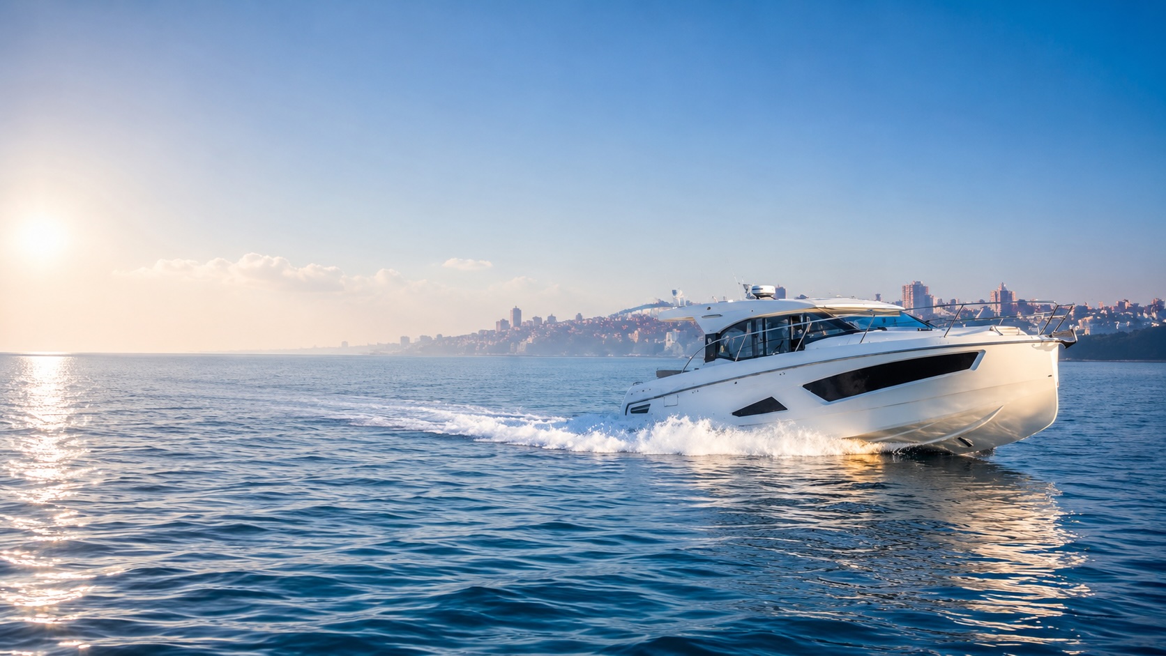 Skamander boat on the water