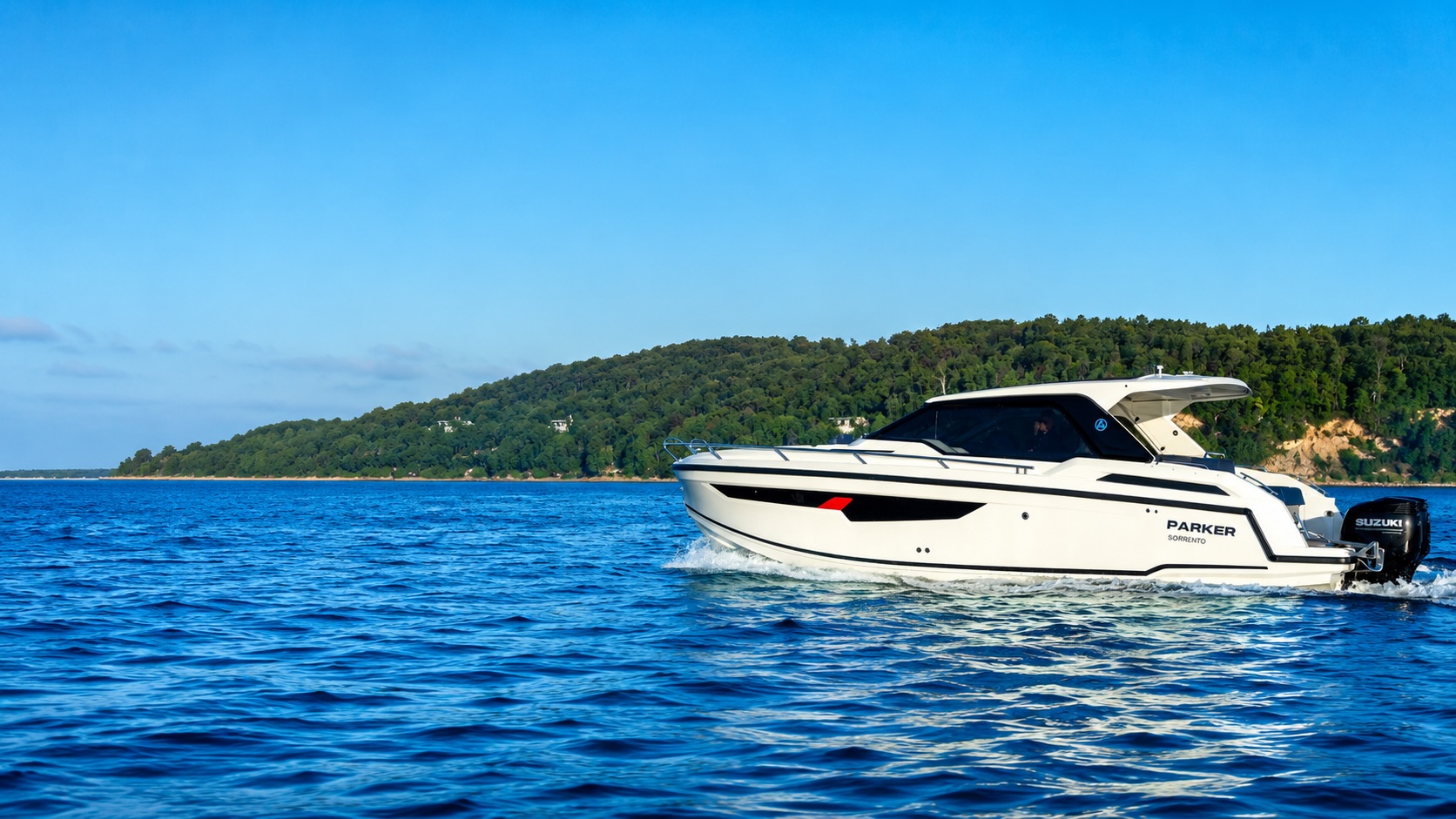 Skamander boat on the water
