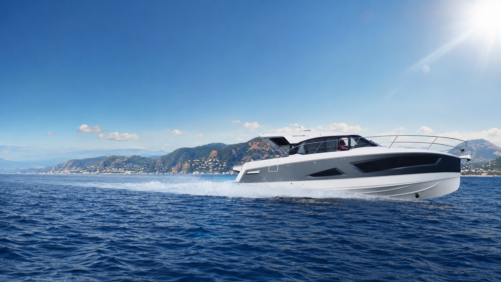 Skamander boat on the water