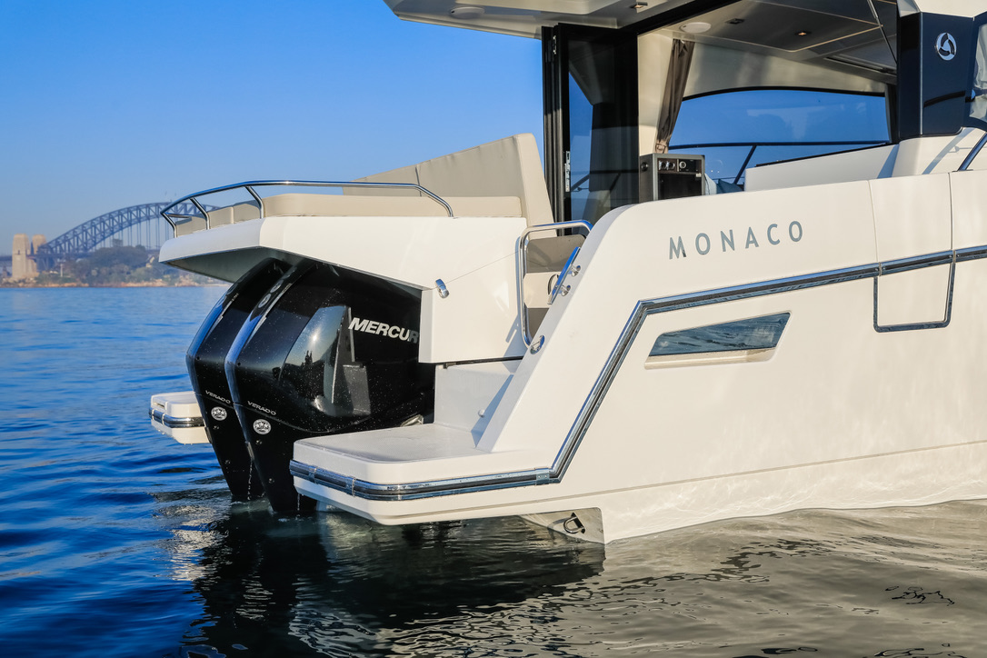 Monaco 110 aft deck